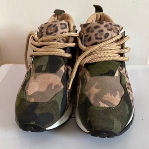 Steve Madden Camo & Leopard Print Sneakers